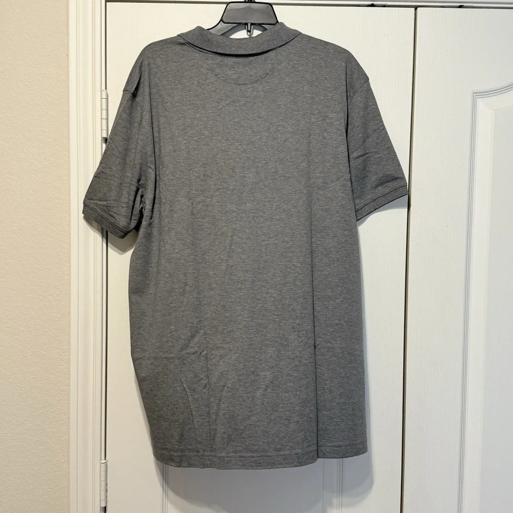 NWT Banana Republic Polo Shirt Men XXL Luxury Touch Standard Fit Casual Drk Gray